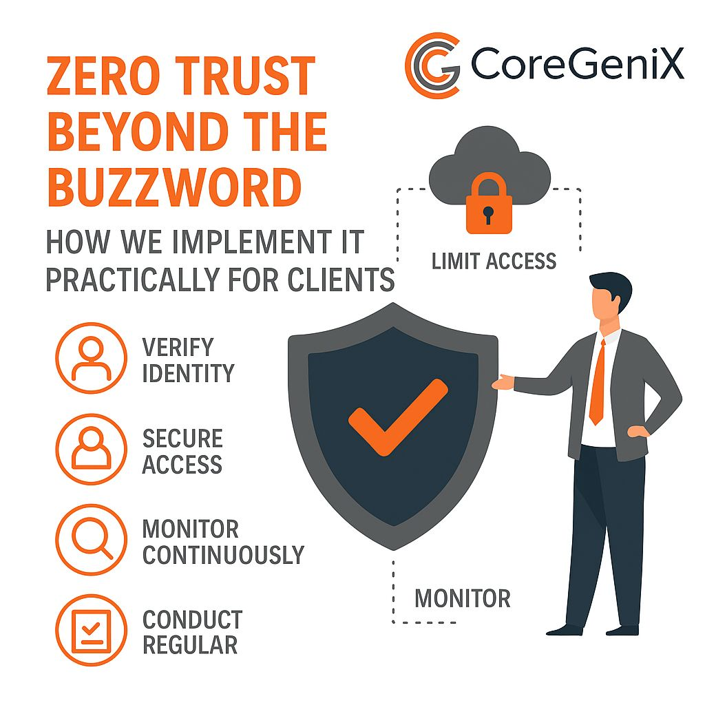Zero Trust Beyond the Buzzword: How CoreGenix Implements Zero Trust in the Real World