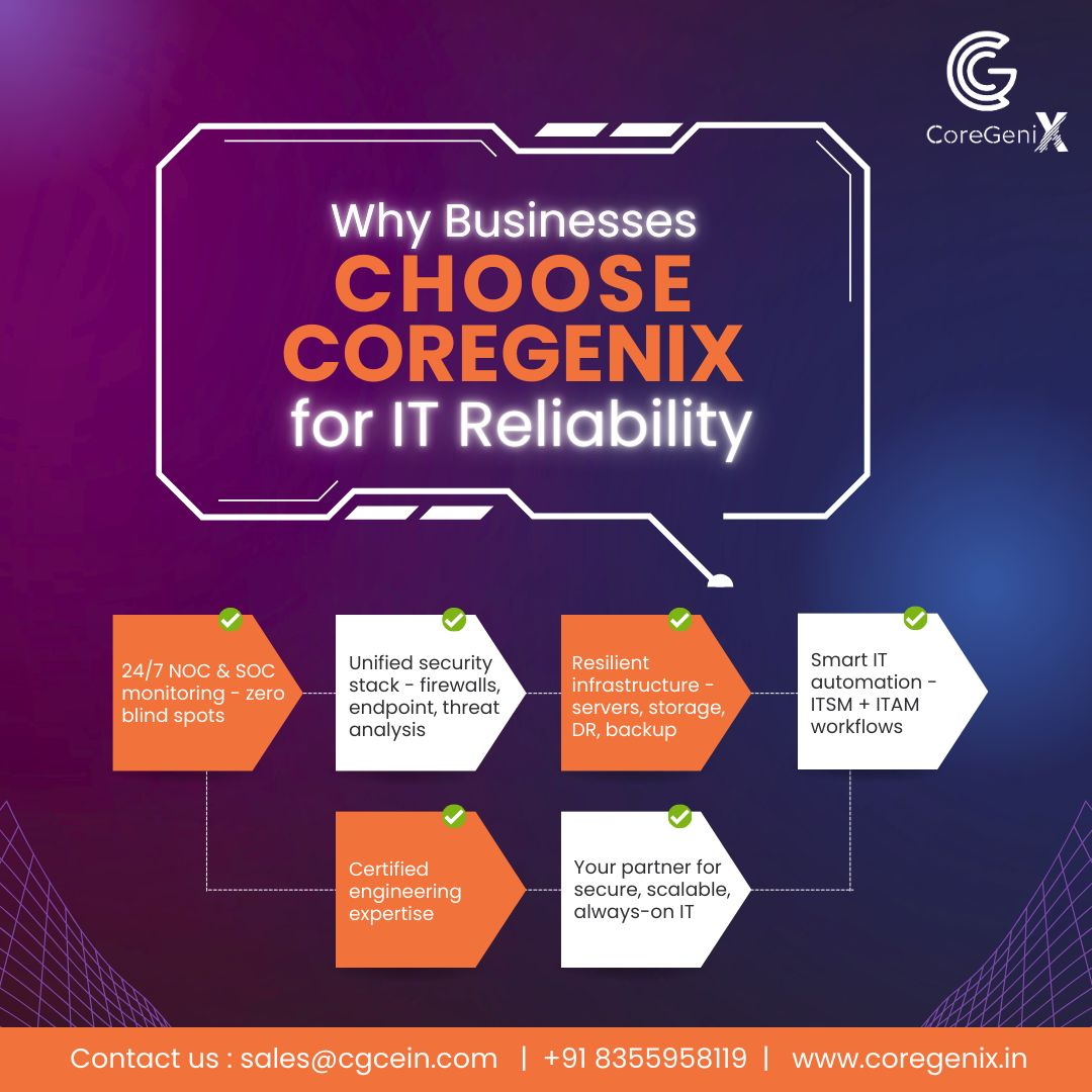 Always-On IT for Enterprise Success: Why Businesses Choose CoreGenix for IT Reliability
